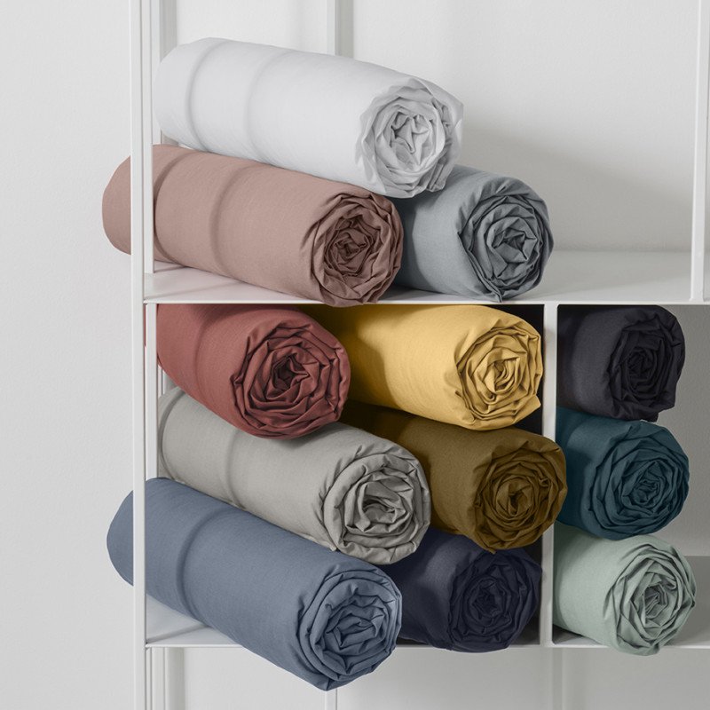 drap-housse-140x19023-2-personnes-coton-acier-essential